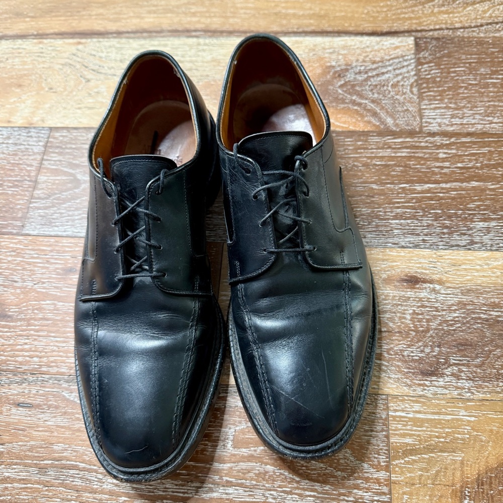 Allen Edmonds Hillcrest Black Leather Men’s Oxford Dress Shoes / Size 11.5 - Picture 2 of 8